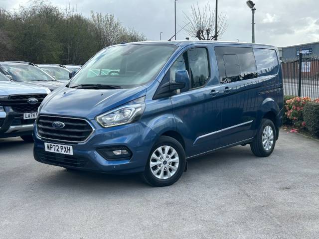 Ford Transit Custom 2.0 EcoBlue 170ps Low Roof D/Cab Limited Van Auto Crew Cab Diesel Blue