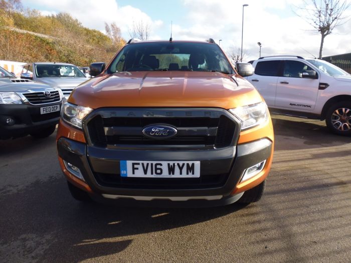 Ford Ranger Pick Up Double Cab Wildtrak 3.2 TDCi 200 Auto Four Wheel Drive Diesel Orange