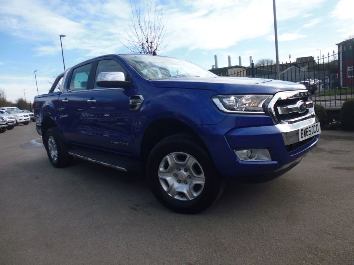 Ford Ranger Pick Up Double Cab Limited 2 2.2 TDCi Auto Four Wheel Drive Diesel Blue