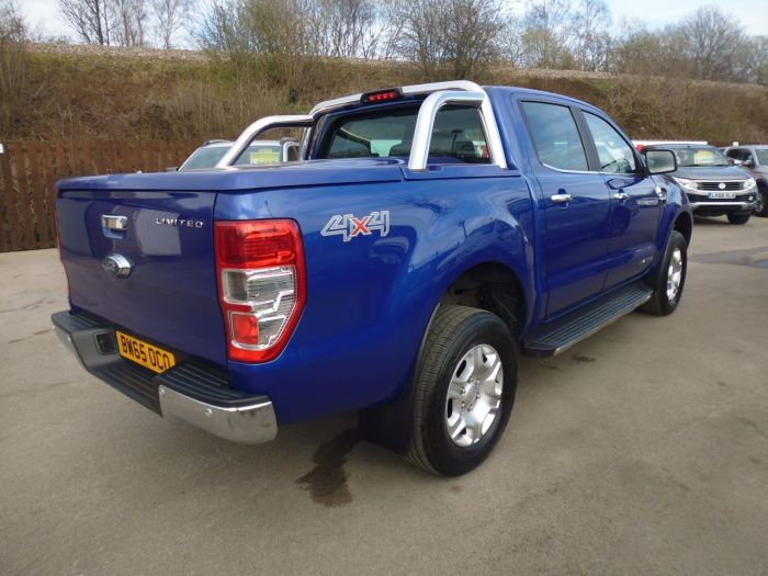 Ford Ranger Pick Up Double Cab Limited 2 2.2 TDCi Auto Four Wheel Drive Diesel Blue